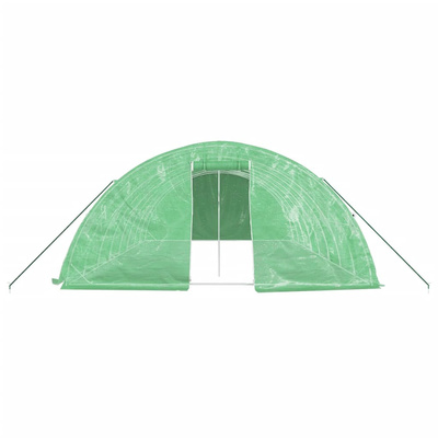 Szklarnia ze stalową ramą, zielona, 40 m?, 8x5x2,3 m