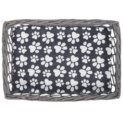 vidaXL Wiklinowy drapak dla zwierząt domek/legowisko z poduszką