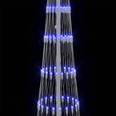Choinka świąteczna LED z 290 diodami LED Niebieski 250 cm Metal