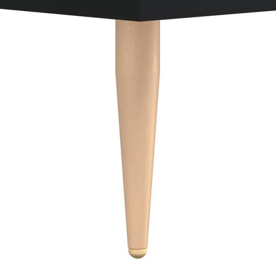 vidaXL Szafka pod TV, czarna, 150x36x30 cm, materiał drewnopochodny