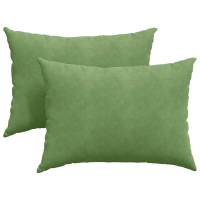 Poduszki na sofę 2 pcs jasnozielony 70 x 50 cm