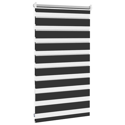Roleta Zebra 50,9x100 cm Szerokość materiału 46,7 cm czarna