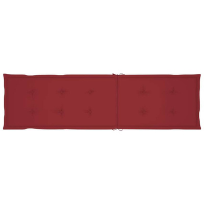 vidaXL Leżak tarasowy z podnóżkiem i poduszką, lite drewno akacjowe