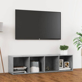 vidaXL Szafka pod TV, szarość betonu, 142,5x35x36,5 cm