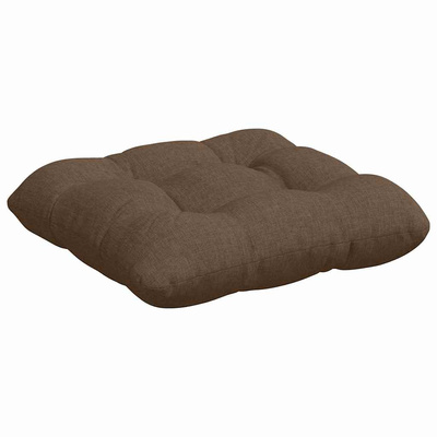 Poduszki na siedziska 4 pcs Brązowy 40 x 40 x 12 cm tkanina