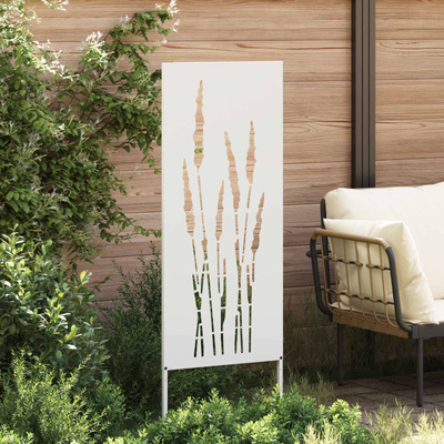 Ekran zapewniający prywatność w ogrodzie Biały 50 x 140 cm