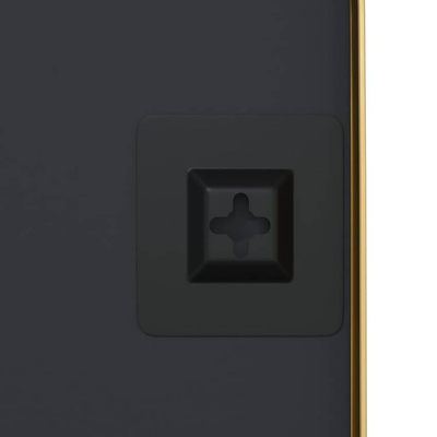 vidaXL Lustro ścienne, złote, 40x100 cm, prostokątne