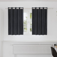 Zasłony zaciemniające 2 pcs Ciemnoszary 140 x 140 cm Aksamit