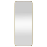vidaXL Lustro ścienne, złote, 40x100 cm, prostokątne