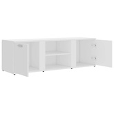 vidaXL Szafka pod TV, biała, 120x34x37 cm, materiał drewnopochodny