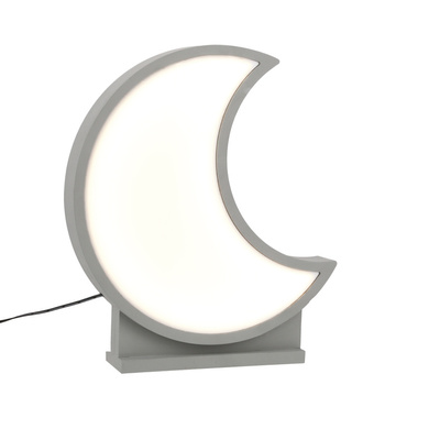 moon lampa stołowa dla dziecka led iq kids szary