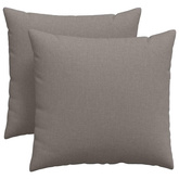 Poduszki na sofę 2 pcs Ciemnoszary 45 x 45 cm tkanina