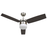 vidaXL Wentylator sufitowy z lampą i pilotem, 108 cm, ciemnobrązowy