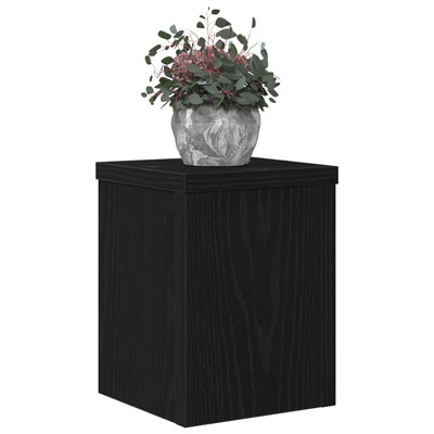 Stojak na rośliny 2 pcs Czarny Dąb 15 x 15 x 20 cm