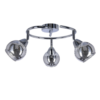 Lampa sufitowa spirala 3X10W E14 LED chrom FORT 98-62833