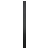 vidaXL Lustro ścienne, czarne, 50 cm