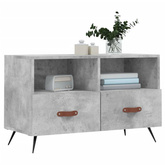 vidaXL Szafka pod TV, szarość betonu, 80x36x50 cm model standard