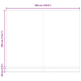 Ręcznie zwijana markiza, brązowa, 400x300 cm