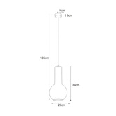 Lampa wisząca K-4525 z serii ARVI WHITE KAJA