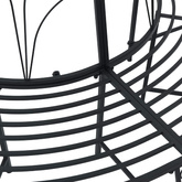 Ławka Drzewna 4 -osobowy 160 x 80 x 89 cm steel Czarny