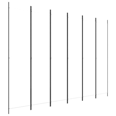 Parawan 6-panelowy, biały, 300x220 cm, tkanina