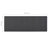 vidaXL Dywanik, antracytowy, 50 x 150 cm