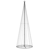 vidaXL Choinka stożkowa, 732 zimne białe LED, 160x500 cm