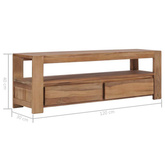 vidaXL Szafka pod TV, 120 x 30 x 40 cm, lite drewno tekowe
