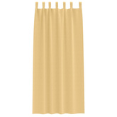 Firany blackout z kółkami 2 pcs Beżowy 225 x 140 cm Poliester