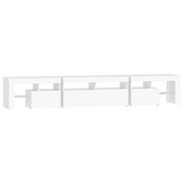 vidaXL Szafka pod TV z oświetleniem LED, biała, 230x36,5x40 cm