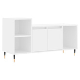 Szafka pod TV, biała, 100x35x55 cm, materiał drewnopochodny vidaXL