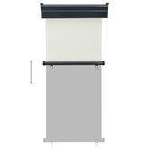 Markiza boczna na balkon, 85x250 cm, kremowa