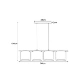 Lampa wisząca K-5223 z serii ZIMBO