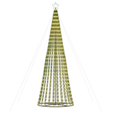 vidaXL Stożkowa choinka z lampek, 688 ciepłych białych LED, 300 cm