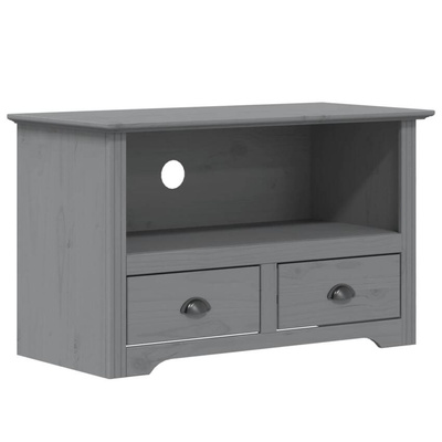 vidaXL Szafka pod TV BODO, 2 szuflady, szara, 91x43x56 cm, sosnowa