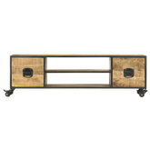 vidaXL Szafka pod TV, 130 x 30 x 39 cm, lite drewno mango