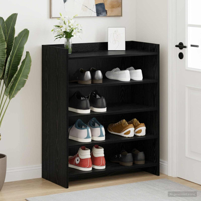 Szafka na buty Czarny dąb 73,5 x 36 x 92 cm Drewno inżynieryjne