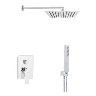 Zestaw podtynkowy z baterią podtynkową 2-funkcyjną Dokos chrom  Invena