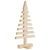 vidaXL Drewniana choinka do udekorowania, 60 cm, lite drewno sosnowe