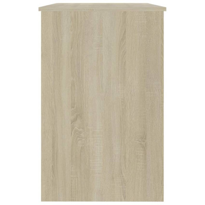 Biurko, biel i dąb sonoma, 100x50x76cm, materiał drewnopochodny vidaXL