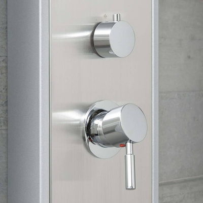 SCHÜTTE Panel prysznicowy TAHITI z baterią jednouchwytową, stal