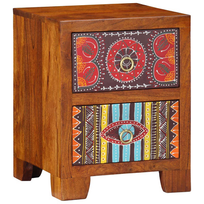 Szafka nocna 2 szt. 35x35x45 cm Drewno lite Akacja