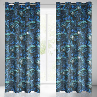 Zasłona Lazur czarna 140x250