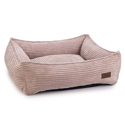 Designed by Lotte Legowisko dla psa, prążkowane, różowe, 65x60x20 cm