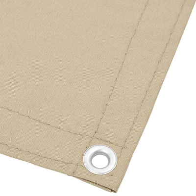 Parawan balkonowy, beżowy, 75x800 cm, 100% poliester Oxford
