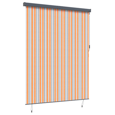 Roleta Żółty i Niebieski 200 x 250 cm Materiał i Aluminium