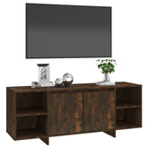 vidaXL Szafka pod TV, przydymiony dąb, 130x35x50 cm, płyta wiórowa