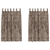 Zasłony z weluru 2 pcs Cappuccino 175 x 140 cm Aksamit