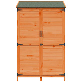 Shed ogrodowy brązowy 106,5 x 56 x 176 cm Drewno Świerkowe
