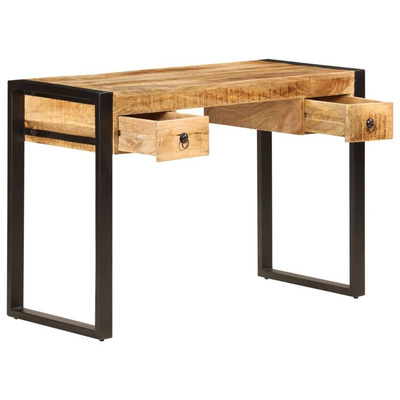 vidaXL Biurko z 2 szufladami, 110x50x77 cm, lite drewno mango